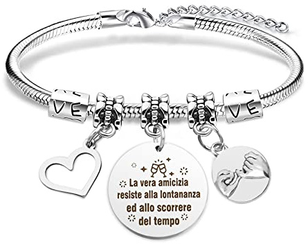 RGHSZ Regalo Migliore Amica,Bracciale Amica,Bracciale Amicizia - Compleanno,Natale Idee Regali Natale 2025 Offerte Originali Donna