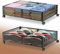 Innotic 2 Piezas Caja de Almacenaje Plegable Multiusos con Ruedas, Metal, Duradero Caja Debajo Cama para Zapatos, Ropa, Juguetes, Libros