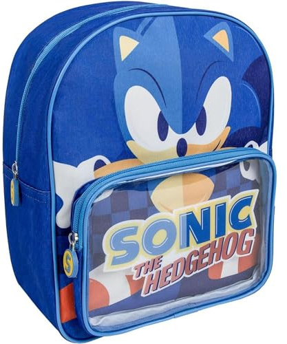 CERDÁ LIFE'S LITTLE MOMENTS Mochila Infantil de Sonic Unisex Niños, Azul