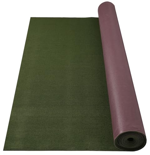 Grefinity Marine Carpet,6 FT x 10 FT Olive Green Indoor Outdoor Carpet 0.2 Thick with Water-Proof TPE Backing, Non-Slide for Home, Patio, Porch, Deck