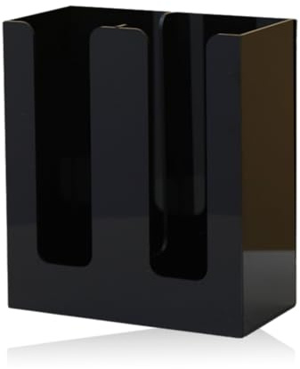 Distributore di coppe e coperchio, distributore di tazze di carta con 2 compartimenti Accessori per barrette per il coperchio in plastica organizzatore di archiviazione per