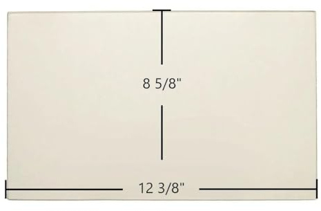 Total Hearth Morso Lion 1540 Convector Ceramic Glass Panel – 12 3/8 x 8 5/8