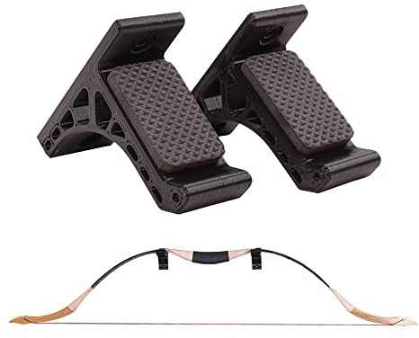 SOPOGER Archery Bow Wall Mount Storage Rack Hanger Display Universal Holder Stand for Recurve Compound Longbow (Black)