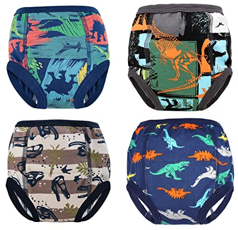 FLYISH DIRECT Töpfchen Trainingshose für Kinder, 4er Packung Baby Trainingsunterhosen, Trainerhosen Töpfchentraining für 2 bis 6 Jahre, 4 Jahre, 110/4T