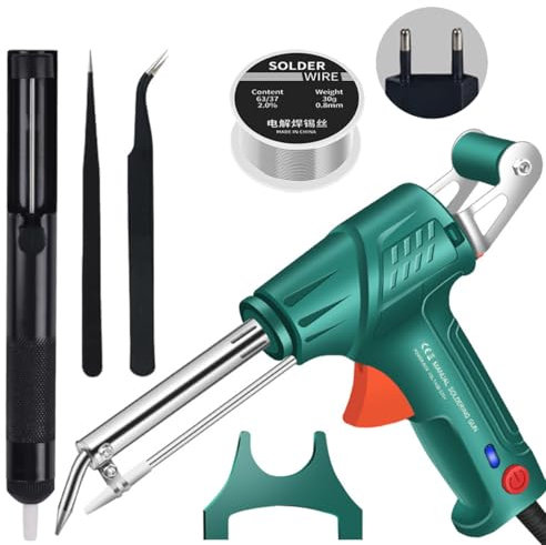 Pistolet À Souder Pistolet Fer A Souder, Machine À Souder Kit De Soudure À L'étain Multifonction À Envoi Automatique Outil De Soudage Laser Industriel À Chauffage Interne (B)
