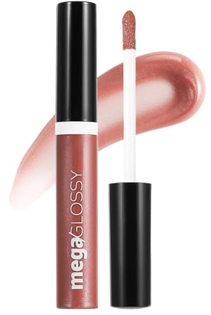 Erinde Shimmer Lip Gloss, Hoher Glanz & Feiner Schimmer, 3D Effekt Feuchtigkeitsspendender Lipgloss, Langanhaltend und Hochpigmentiert, Für Vollere und Definierte Lippen, Vegan & Tierversuchsfrei #03