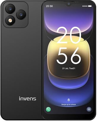 invens NOTE TK01 Android 12 4G Smartphone,16MP+5MP Camera, 4+32GB/256GB, 6.6 HD+ Display, 4250mAh Battery, Dual SIM, Face Unlock, OTG/GPS Unlocked Mobile Phone-Graphite Black