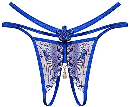 Generico Perizoma Sexy da Donna Intima Thong Lace Pants Ladies Sexydonna Hot Aperte Slip Aperti Mutande Pizzo Costume Tanga Mare Brasiliana Mutanda Cotone Vita Bassa Sportivo Song