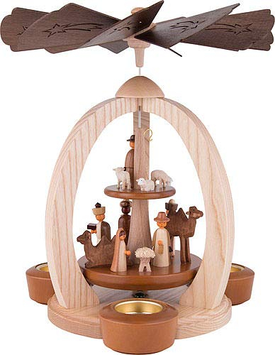Crèche pyramidale à 2 Niveaux - Exclusif - 28 cm / 11 Pouces