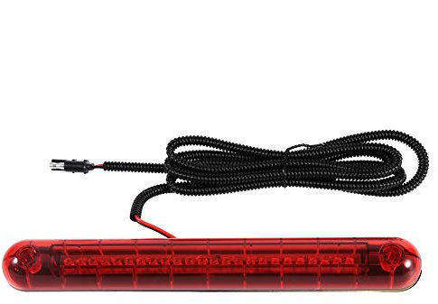 Aramox Troisième Feu Stop LED, 12 V 3ème Bande Lumineuse de Frein Arrière, Universel pour la Plupart des Voitures, Troisième Feu Stop Arrière à Montage élevé, avec Tampon Auto-adhésif