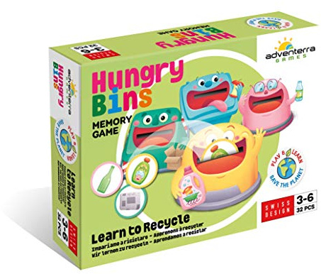 Adventerra Games - Gioco di Memoria Educativo per Bambini 3 Anni - Memory Game - Gioco Educativo 3 Anni - Gioco in Scatola per Apprendimento e Divertimento - Montessori