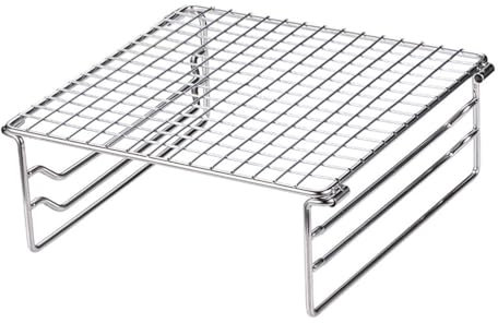 Foldable Campfire Grill Grate - Portable Folding Barbecue Grill, Heavy Duty Stainless Steel Charcoal Grate Cooking Grate Grill Camping Accessories for BBQ, Picnic, Hiking, Kitchen Cooking