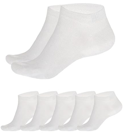 SGS Calcetines Tobilleros Hombre De Bambú, Paquete De 5 o 10 Unidades, Calcetines Hombre y Mujer Cómodos y Transpirables
