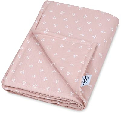 Julius Zöllner Jersey Decke ungefüttert aus 100% Baumwoll-Jersey | Gr. 70x100 cm | Made in Germany | OEKO-TEX® STANDARD 100 | Leafy
