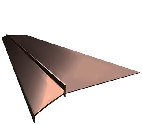 Renoplast® Perfil de aluminio para aleros K10 200cm Marrón | Acabado de terrazas | Suelos de resina | Sistemas de drenaje de agua | Perfil angular | Protección anticorrosión | Perfiles para balcones