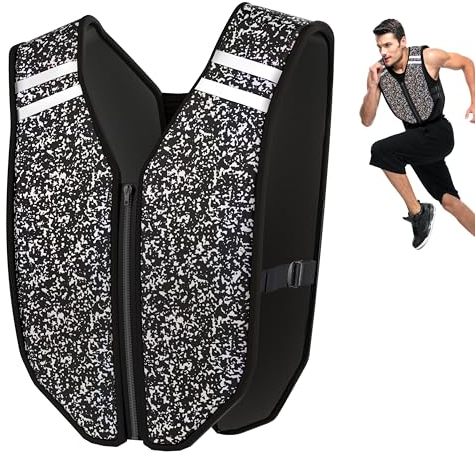 PROIRON Gewichteweste mit Reißverschluss,Wasser Abwaschbare Trainingsweste, Weighted Vest mit Sicherheits Reflexstreifen Für Tägliches Krafttraining,Nachtläufe,3 kg / 5 kg / 8 kg /10kg