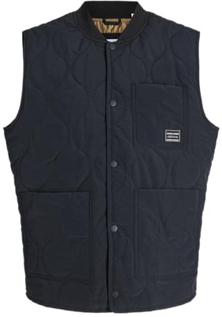 JACK & JONES Jjhero Liner Vest Pls, Negro, 3XL Hombres