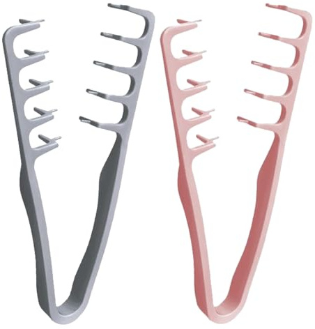 2x Brosse À Cheveux Coiffante, Peigne Texturé, Peigne De Coiffure Volumisant À Dents Larges, Brosses Coiffantes, Outil Volumisant Les Racines, Couvrir La Raie, La Frange, Outil De Volume Des Racines