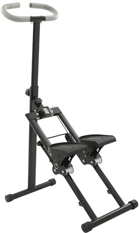 Fyssnn Stair Stepper para el hogar, escaleras plegable, Stairmaster con contador y asidero y pedal grande, máquina de escalada vertical, dispositivo de fitness para oficina, gimnasio y entrenamiento