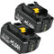 2 Pack 5.0Ah BL1850B Replacement Battery Compatible with Makita 18V Batteries BL1850 BL1830 BL1860B BL1860 BL1830B BL1840 BL1820 BL1815 BL1835 BL1845