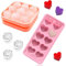 Bandejas Hielo Silicona, Bandeja de Cubitos de Hielo, Bandeja de cubitos de hielo de silicona Rose, para hielo, whisky, cóctel, jugo, molde de bola de hielo de café.