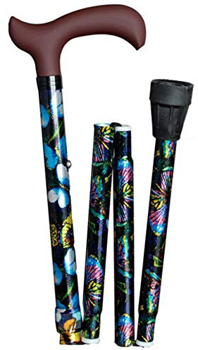 Federstock aus Aluminium, ausziehbar und faltbar, Schmetterlinge