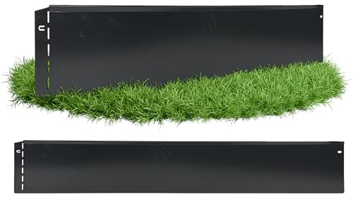 GartenAZ – Rasenkante Metall feuerverzinkt & beschichtet 103x13cm, Nutzlänge 50m - Flexible Rasenbegrenzung aus Stahlblech für Rasen- & Beetabgrenzung - Beeteinfassung Kante robust & langlebig