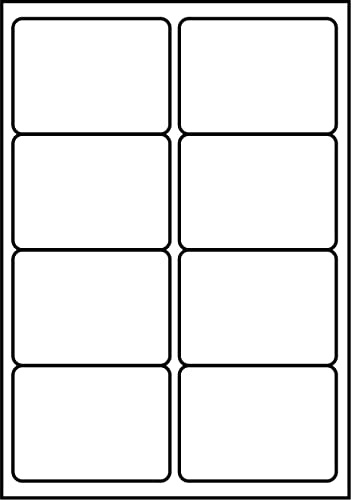 SmithPackaging A4 Self Adhesive Address Labels, 8 Labels Per Sheet, 100 Sheets, 99.1 x 67.7mm, 800 Labels