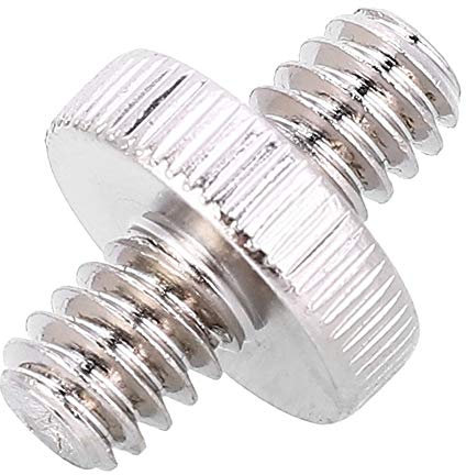 VBESTLIFE Adaptador de conversión de Tornillo roscado Macho de 1/4 Macho a 1/4 para Accesorios de cámara DSLR de Cabeza esférica de trípode de cámara