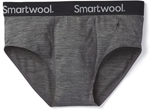 SmartWool Men's Merino Sport Brief Boxed, Medium Gray Heather, Medium
