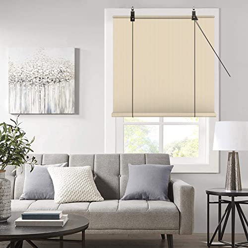 Store Vertical Exterieur - Stores Filtrant La Lumière, Œillets Coupe-vents, Pas Facilement Déformé, Résistante Aux Intempéries, Pour Terrasse/Jardin, Rideau Occultant Avec Dispositif De Levage