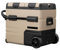 Steamy-E Dual Zone 55 Roller, Elektrische Kompressor Kühlbox mit Rollen, 54 Liter, 12V/ 230V, zum Kühlen und Gefrieren, Für Camping