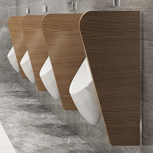 SZITW Cloison de Toilette pour écran d'urinoir, écran de confidentialité pour urinoir 1 pièce Panneau de séparation d'urinoir en Bois Mural, écran de séparation de séparation d'urinoir étanche en