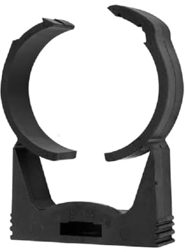 Rohrklemme Rohrschelle Rohrhalter Rohrclip speedfit Wandhalter Rohrbefestigung Schlauchklemme versch. Größen und Farben 15-54 mm (schwarz, 40-44 mm)