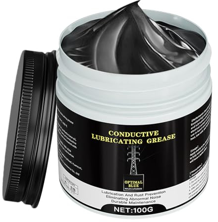 Shurzzesj Grasso per contatti elettrici, grasso conduttivo | Grasso automobilistico da 100 g per alte temperature | Composto automobilistico multiuso, antigrippante in rame per raccordi, boccole,