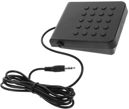 DRESSOOS Digital Piano Sustain Pedal 3.5mm Jack, Universal Electronic Keyboard Foot Pedal, Non-slip Plastic Electric Piano Accessory for Midi Synthesizers and Keyboard Instruments