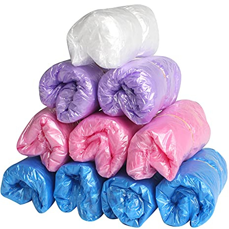 Lot de 100 (50 paires) de couvre-chaussures hygiéniques imperméables et antidérapants pour la construction, le lieu de travail, la protection du sol intérieur