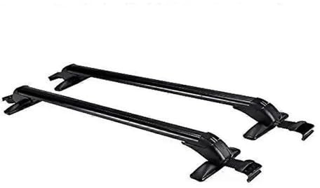 ZSGHJA Barras Techo Portaequipajes Universal para Techo Coche, Barra Transversal 100 Cm, Capacidad Carga 75 Kg, con Cerradura para Coches 4 O 5 Puertas. Barras Portaequipajes