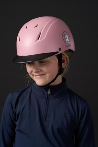 Equipage Casque d'équitation Vilma pour enfant, rose, taille : S 52-56 cm