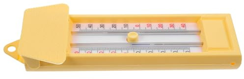 SOIMISS Esterno per Serra e Giardino Registrazione Temperature Massime, Display Doppia Unità Celsius e Fahrenheit in Plastica Abs Beige