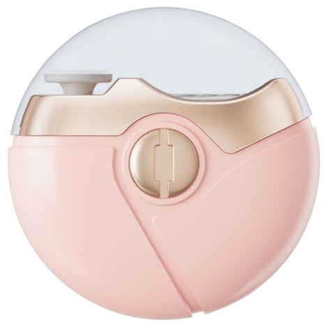 Cortaúñas eléctrico y pulidor de uñas automático recargable (rosa)