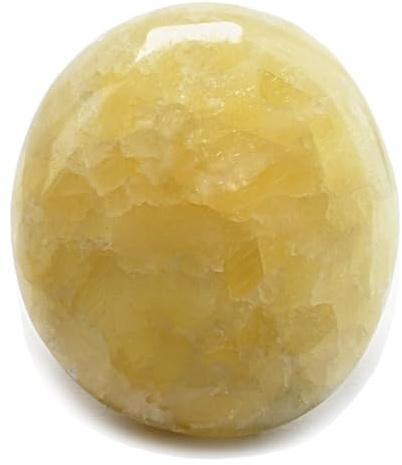 Calcita amarilla piedra natural, cristal terapéutico de litoterapia, 100% hecho a mano en el taller familiar, piedra preciosa de bienestar, Reiki y Chakra, guijarro en formato bolsillo [Eusice]