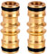 2 Messing-Doppel-Schlauchendstücke, doppelte männliche Schlauchverbinder-Verlängerungen Schlauchverbinder 1/2 zoll Doppelstecker Gartenschlauch Verbindungen Extender für Gartenschlauchschläuche