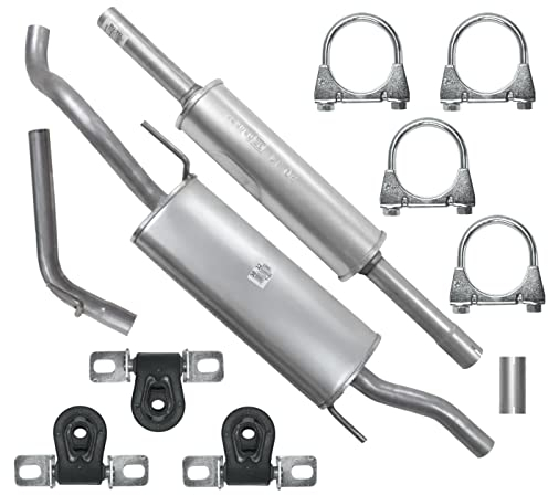 Polmo Schalldämpferset Auspuffanlage Auspuff für VW Golf 3 III Cabrio, Schrägheck 1.4 1.6 1.8 1.9 D