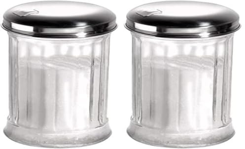 APS sucrier Ø 7,5 cm, H: 13,5 cm, 320 ML Conteneur en Verre (Lot de 2)