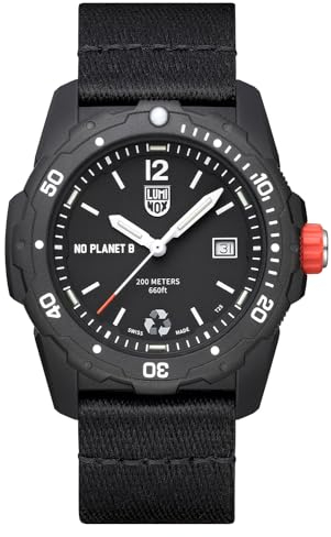Luminox Herren Analog Schweizer Quarzwerk Uhr mit Kunststoff Armband XB.3722.ECO