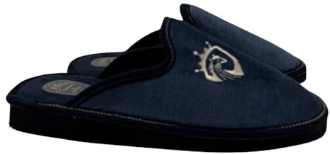 Zapatillas de casa para hombre Pantuflas cerradas con cuña y felpa suave