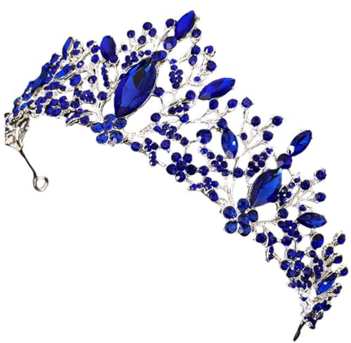 Beaupretty Couronne Ornée de Strass Brillants Coiffe Délicate pour Mariage Fête Événement Accessoire Décoration Cosplay