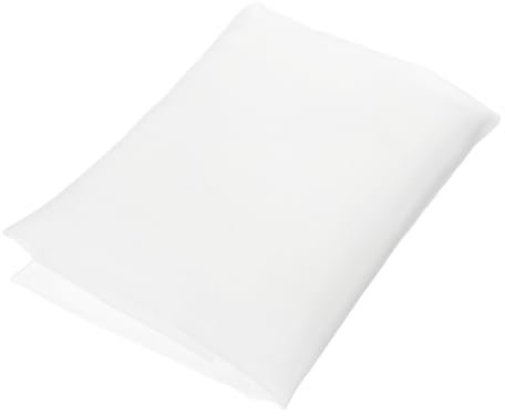 sourcing map 60 Mesh Paint Nylon Mesh Filter Woven Net Sheet Filter Cloth (78x 39) for Paint, Home Brewing, White