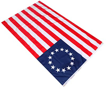 UKCOCO Bandiere Americane in Poliestere Bandierine Sospese Per Feste Decorazioni Interne Ed Esterne Strisce e Stella